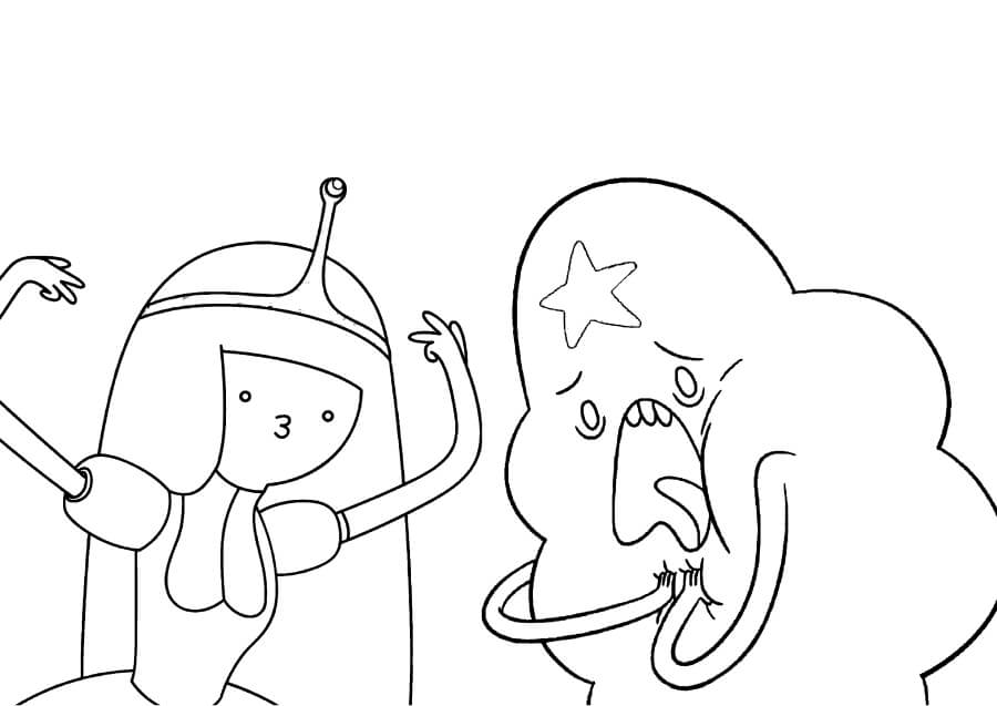 La Princesa Bubblegum y la Princesa Grumosa del Espacio