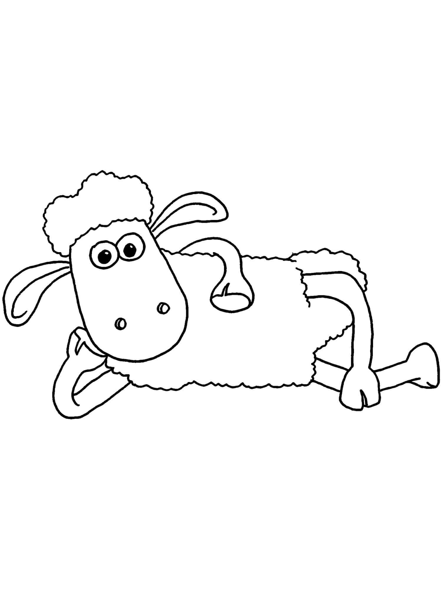 La oveja Shaun Tumbada