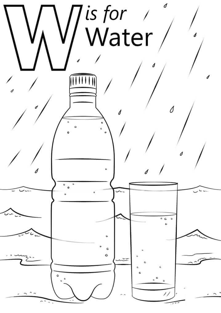 Letra De Agua W