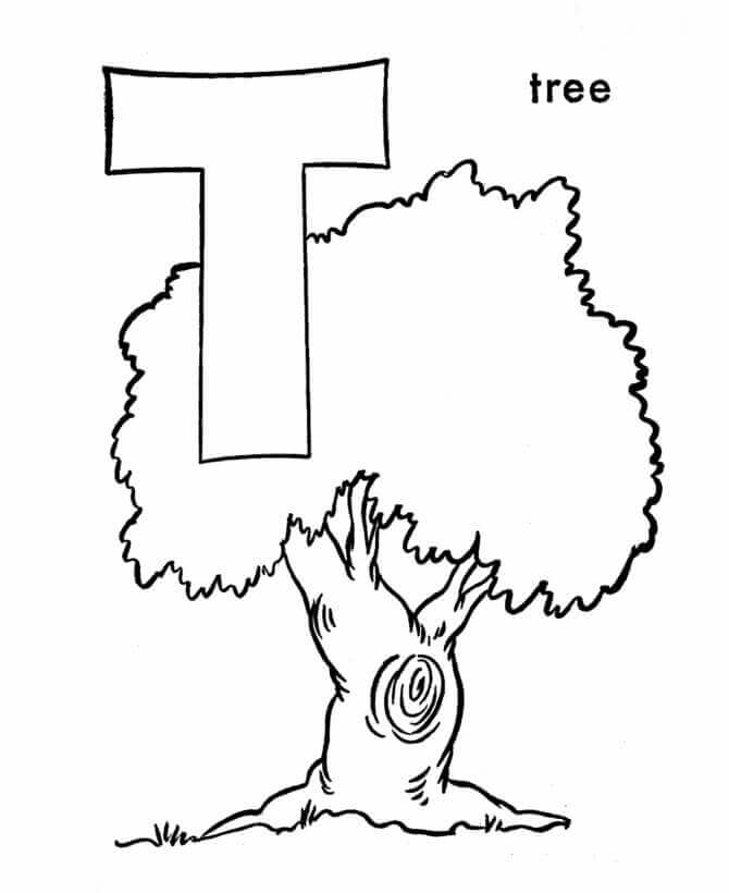 Letra De Árbol T