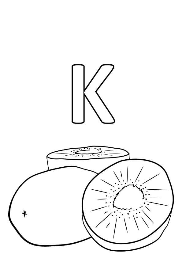 Letra K y Kiwi