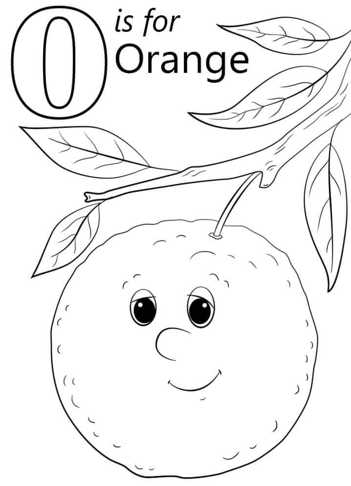 Letra Naranja O