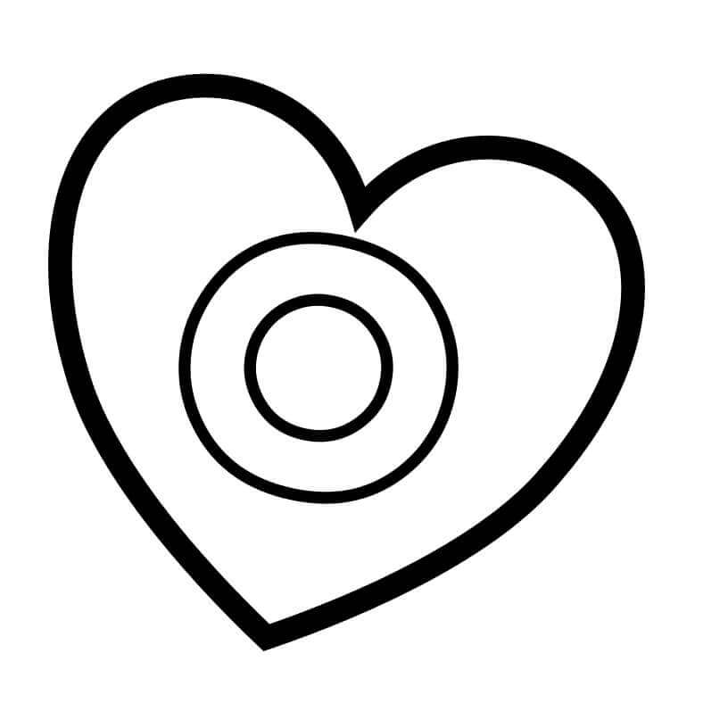 Letra O En Corazón