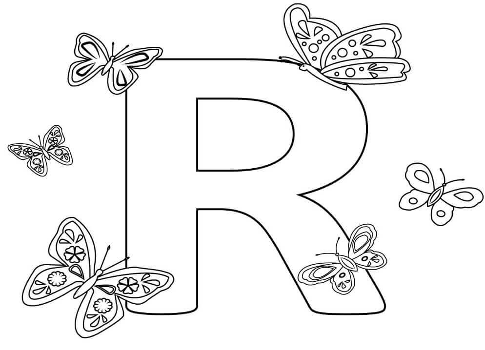 Letra R Y Mariposa