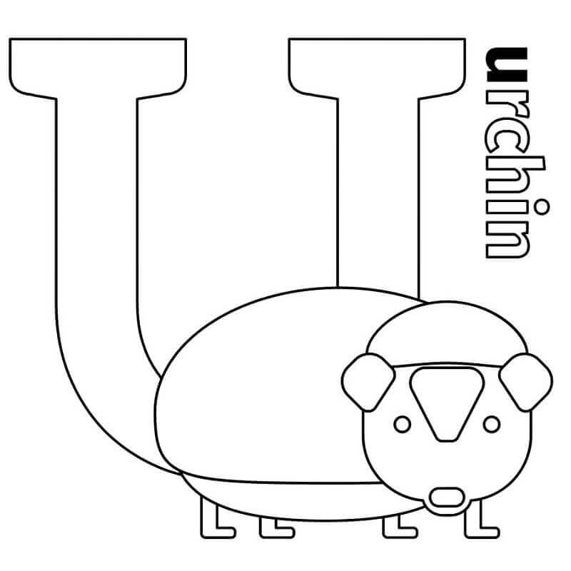 Letra U De Urchin