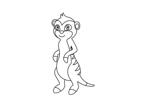Linda Suricata Sonriendo