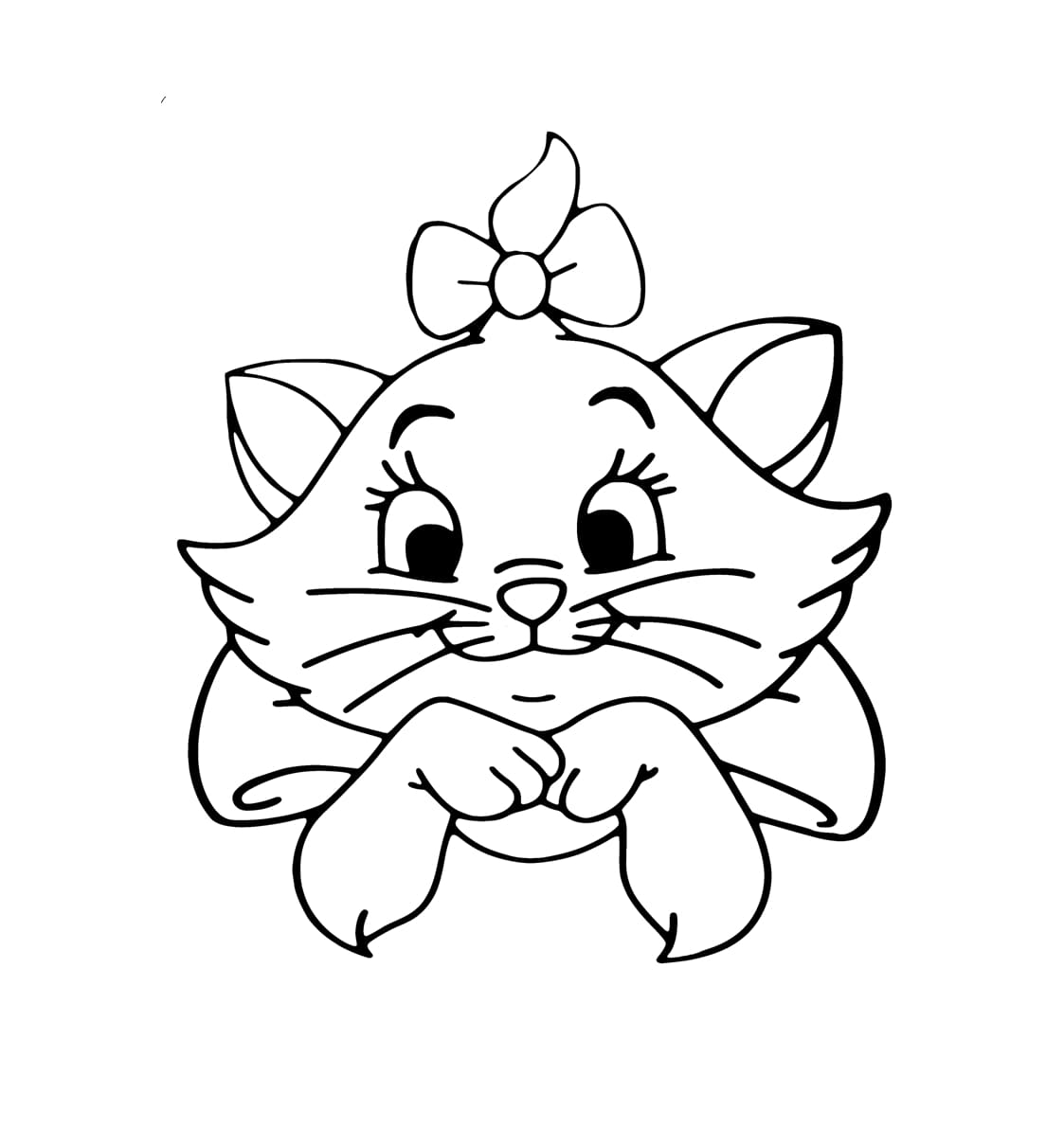Linda cabeza de gato Marie