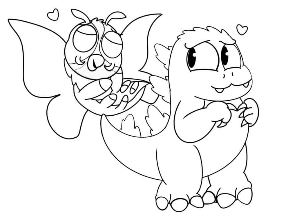 Lindo Godzilla y Mothra