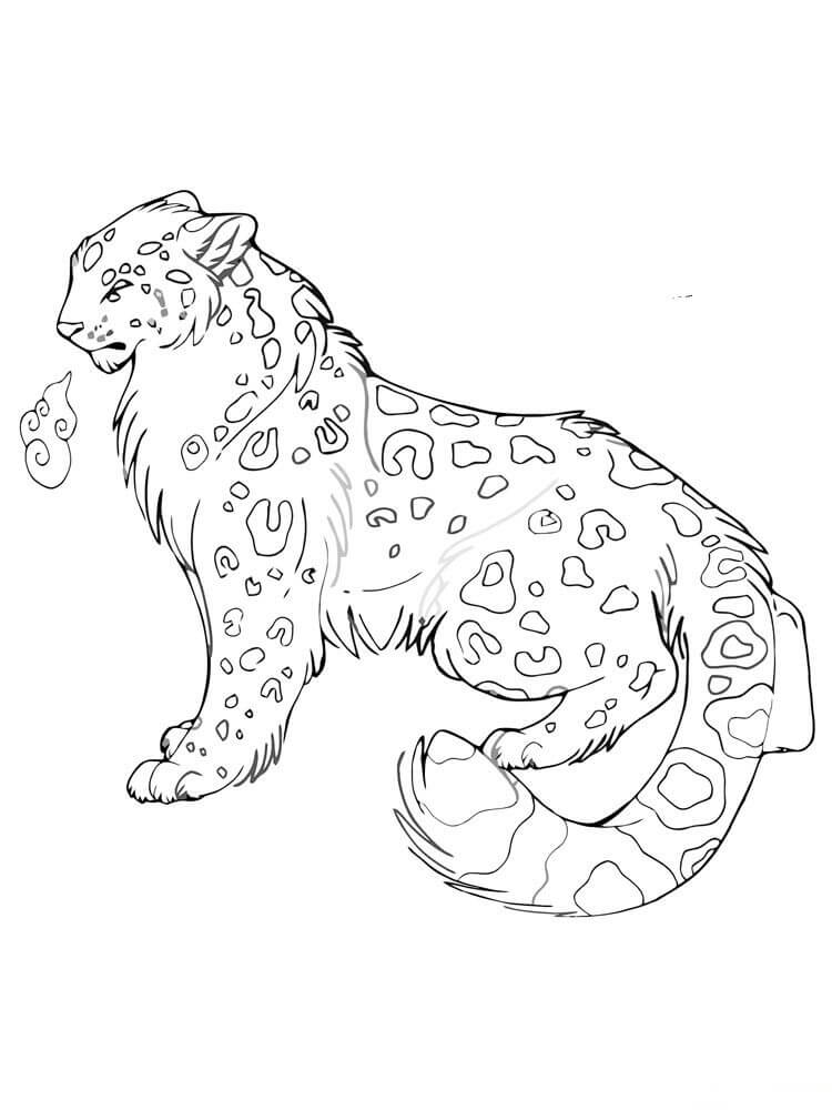 Lindo Leopardo de las Nieves