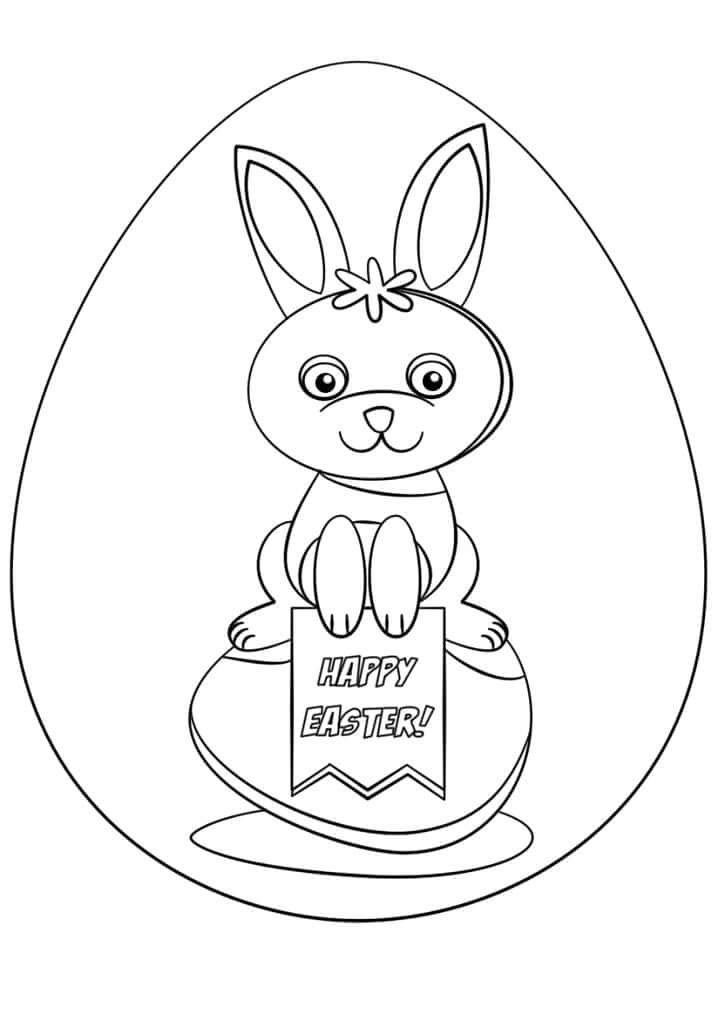 Lindo conejo de Pascua