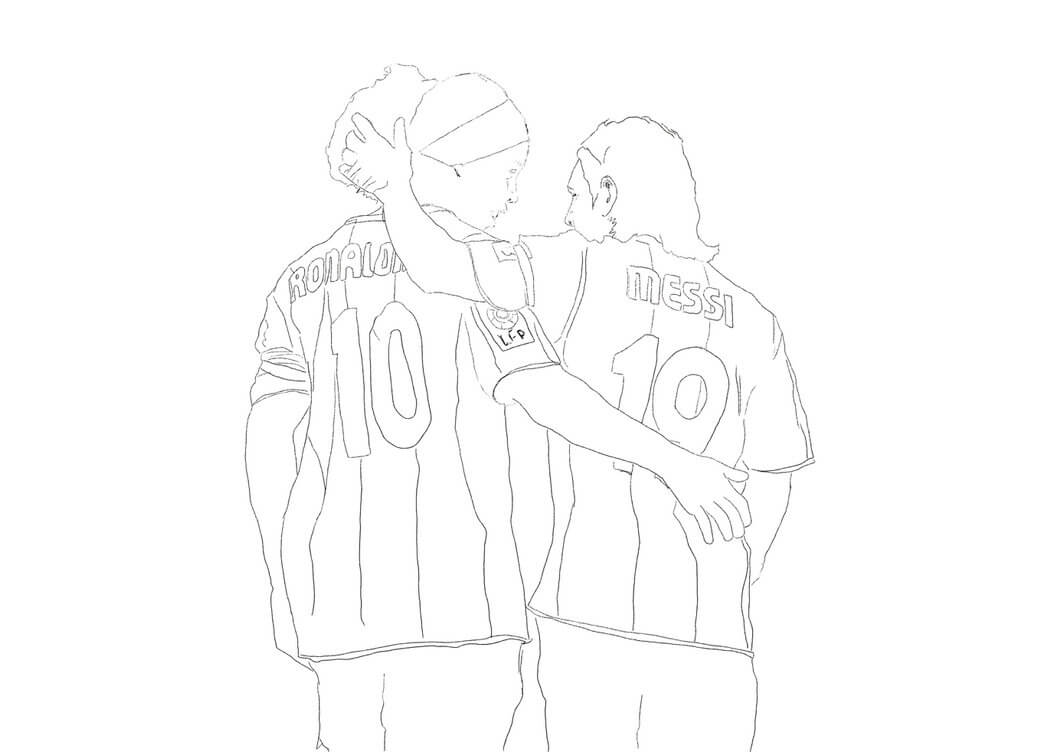 Lionel Messi y Ronaldinho