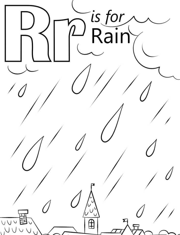 Lluvia, letra r