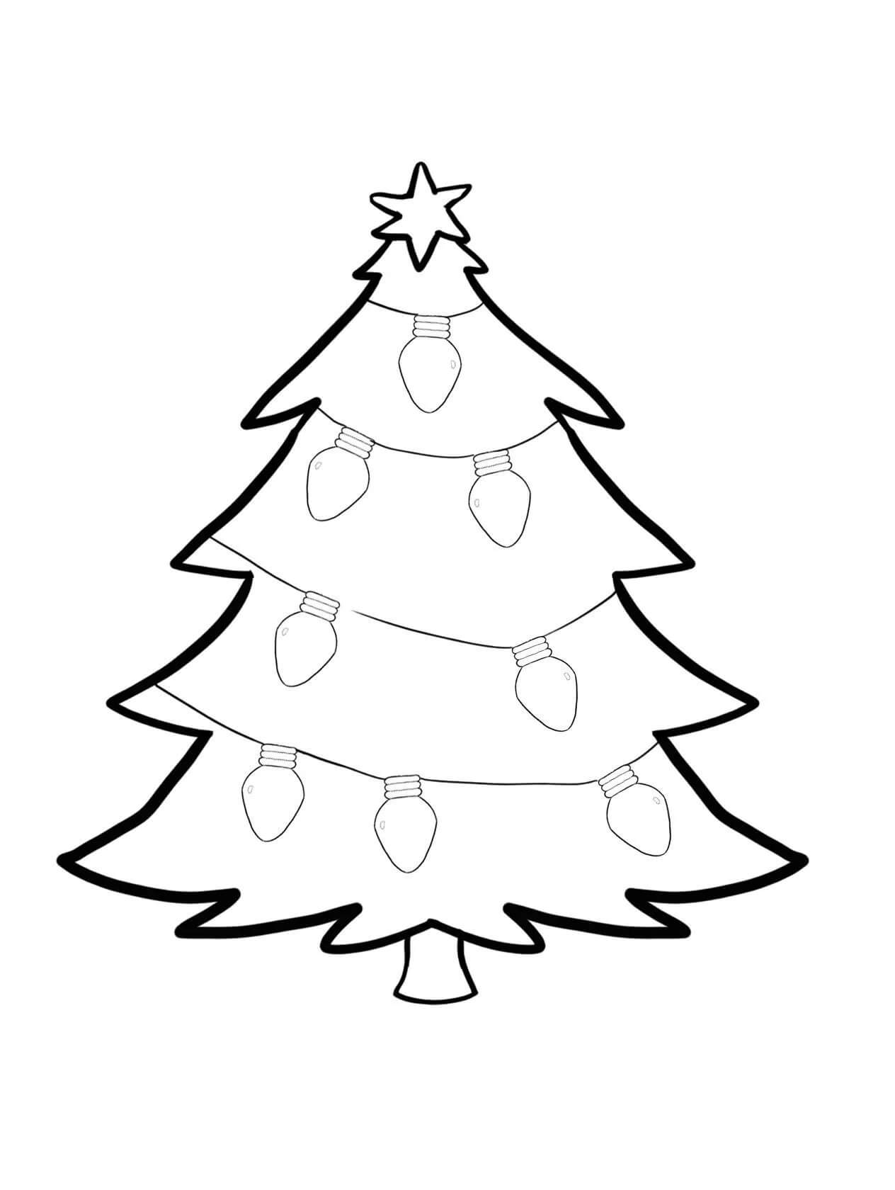Luces del árbol de Navidad