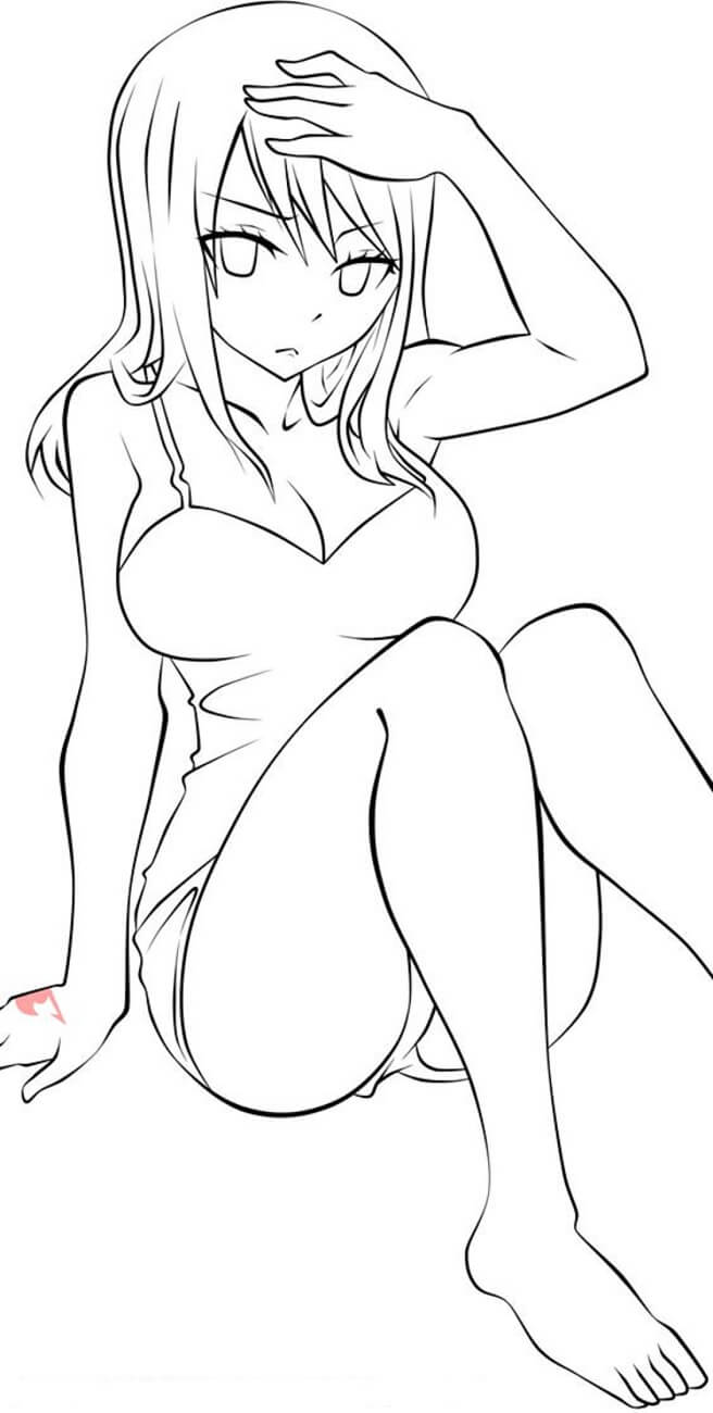 Lucy Anime Lineart