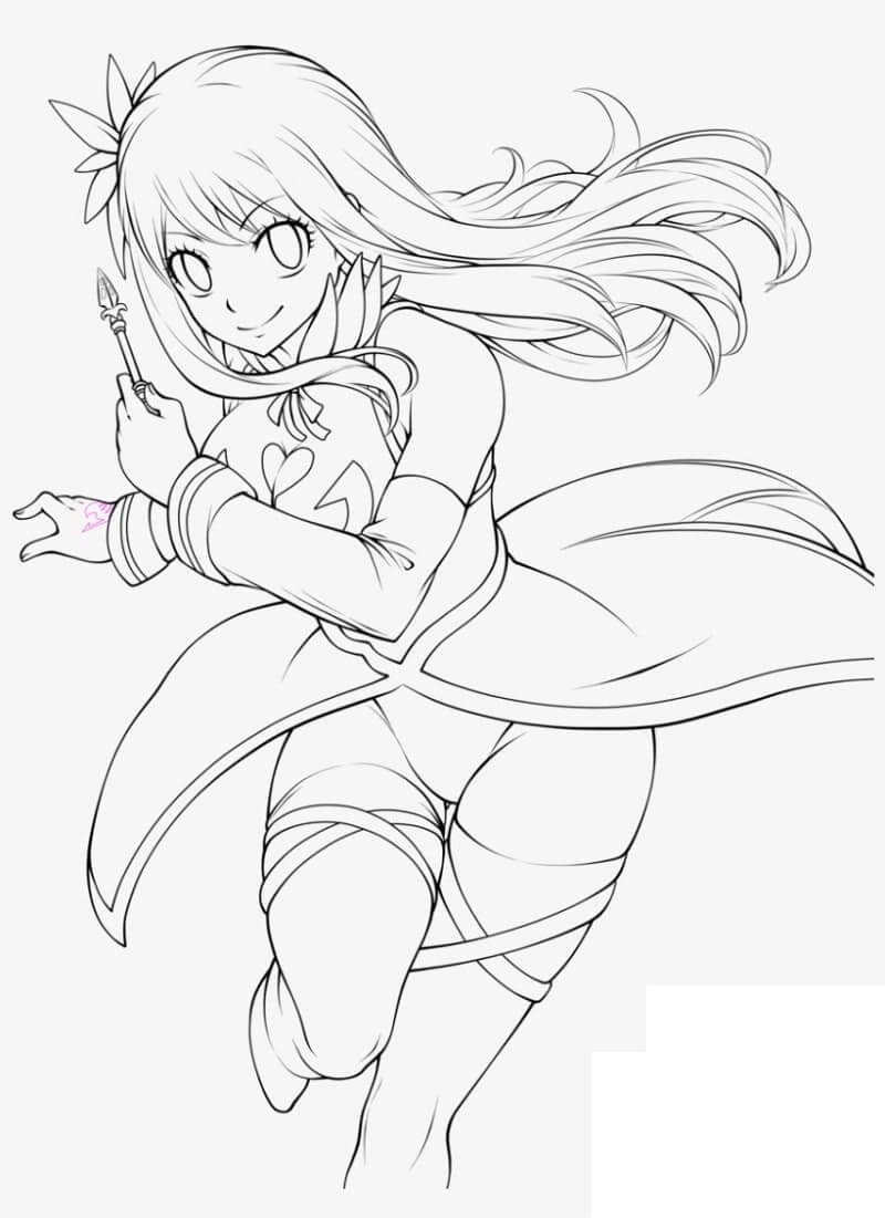 Lucy Heartfilia Corriendo