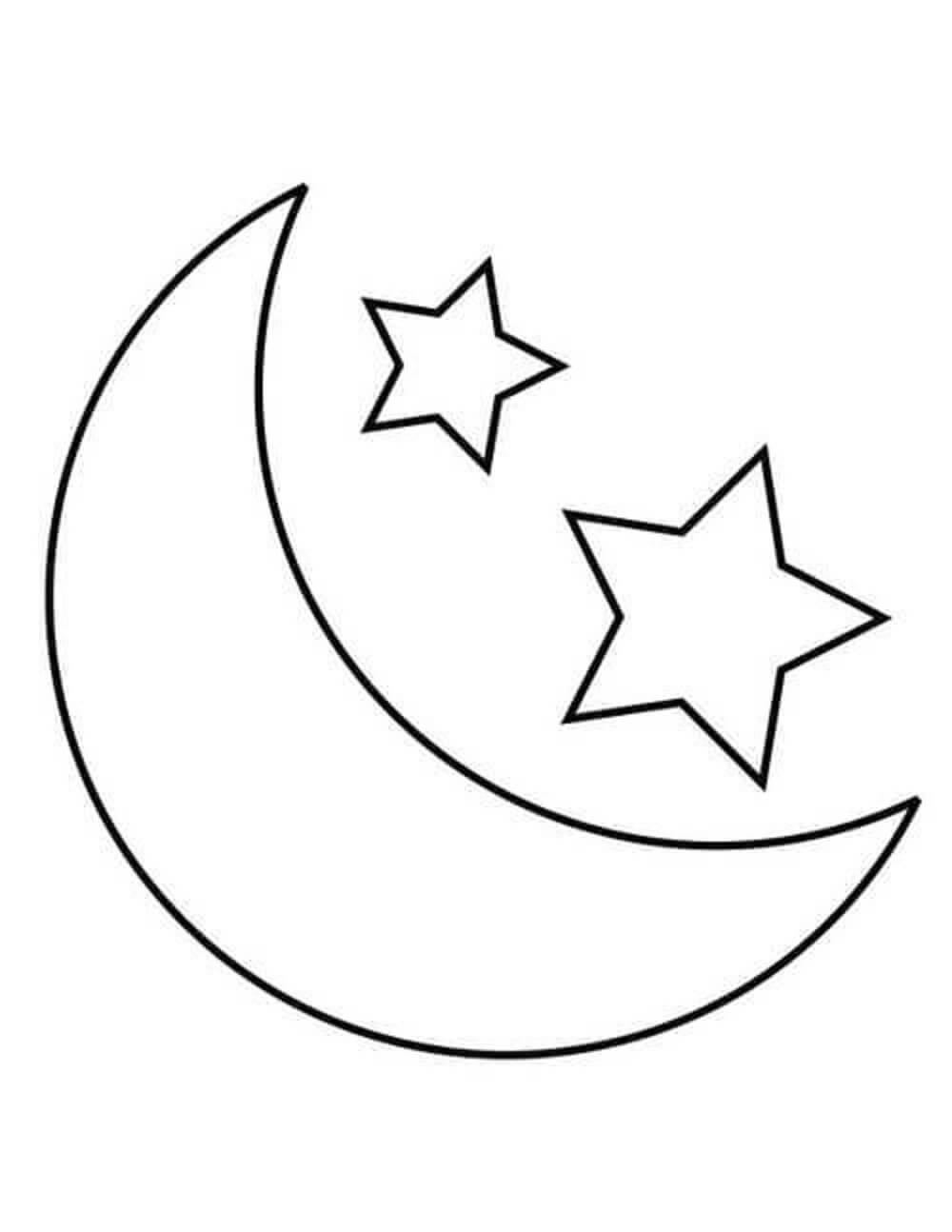 Luna y Dos Estrellas