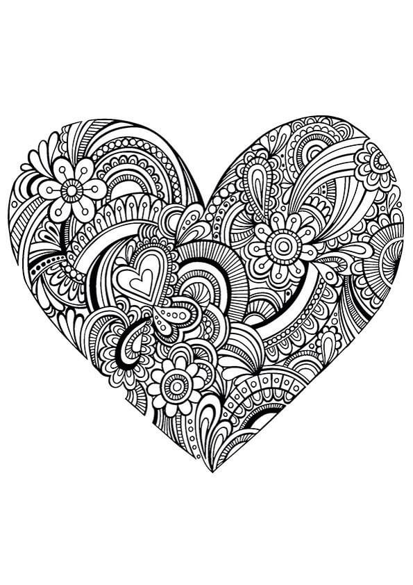 Mandala Básica de Corazón