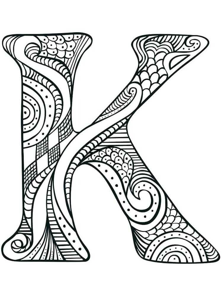 Mandala Letra K