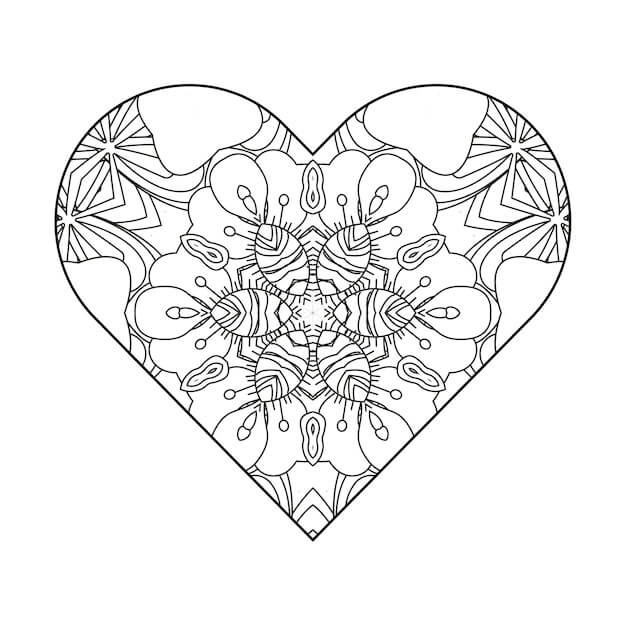 Mandala de Corazón Increíble