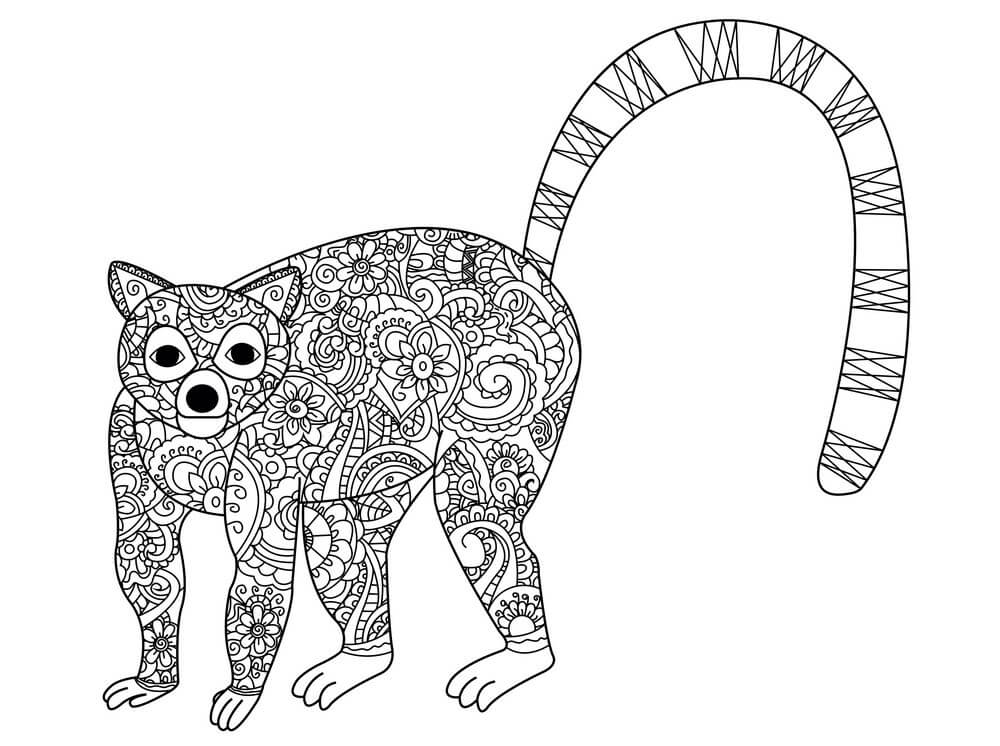 Mandala de Lémur