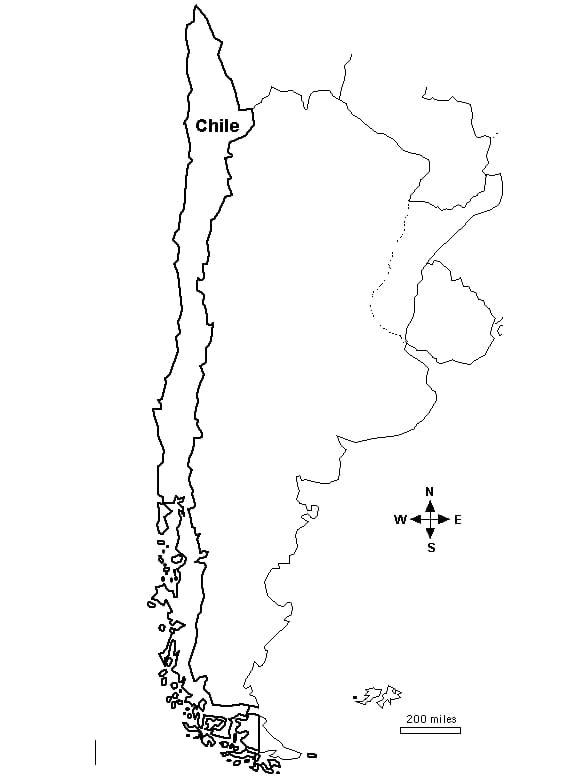 Mapa de Chile Imagen