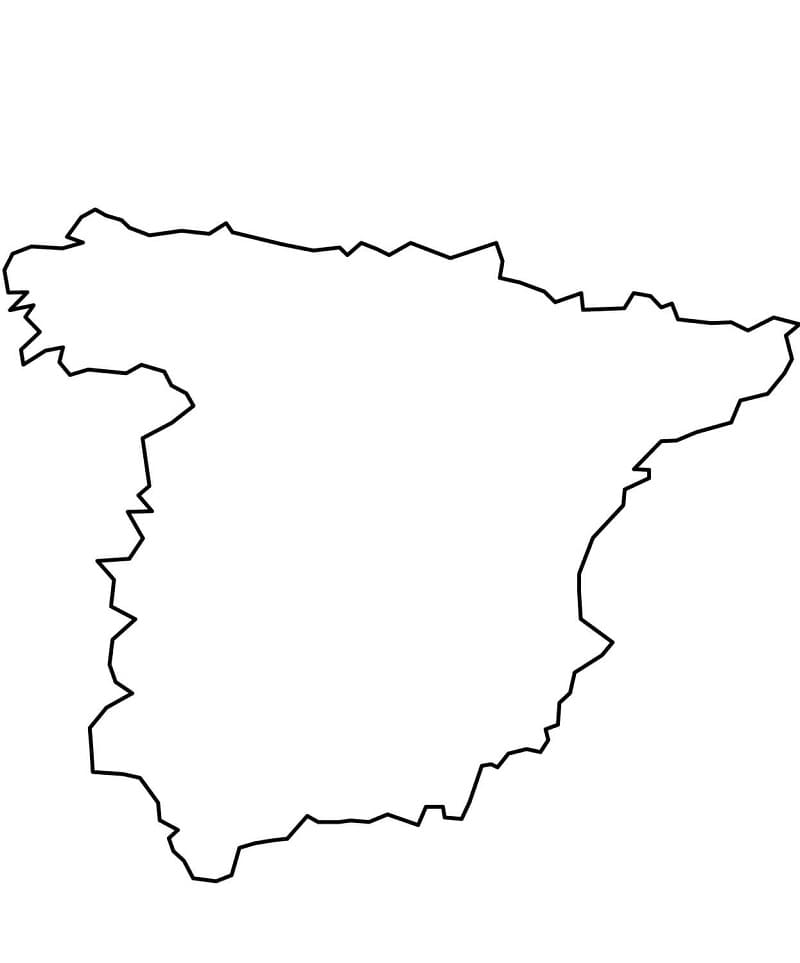 Mapa de Contorno de España