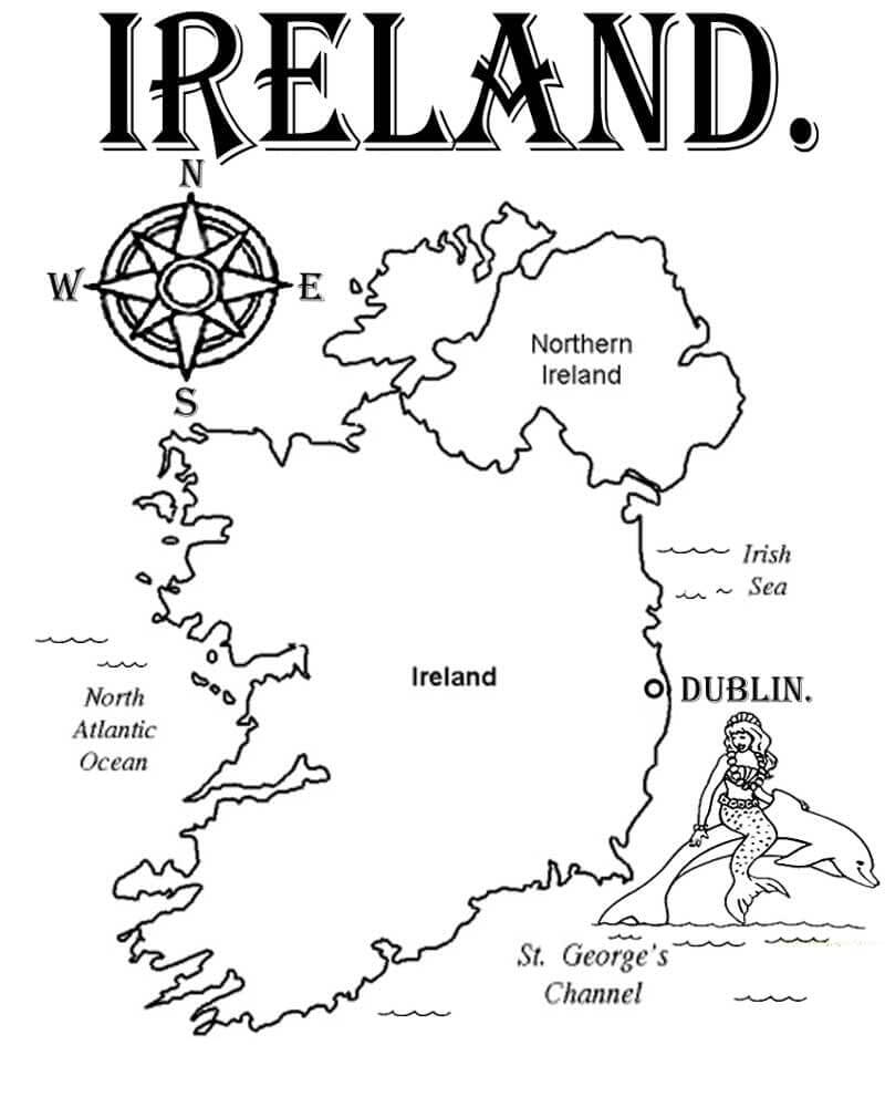 Mapa de Irlanda