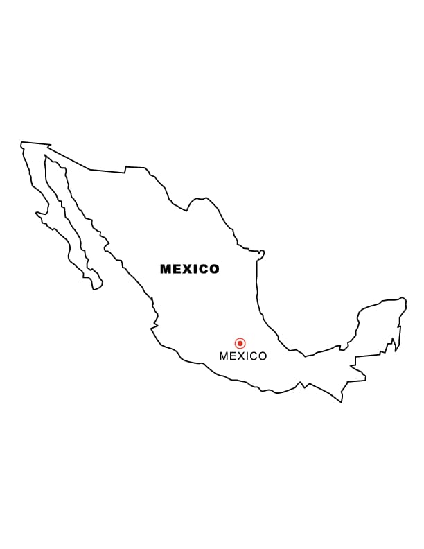 Mapa de México Imagen HD