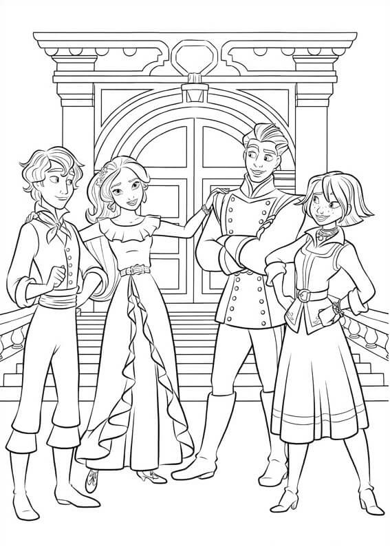 Mateo, Elena, Naomi y Gabe