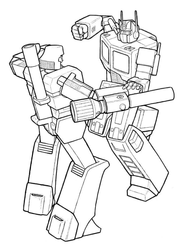 Megatron y Optimus Prime