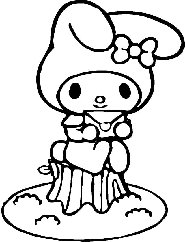 Mi melodía y letra para colorear
