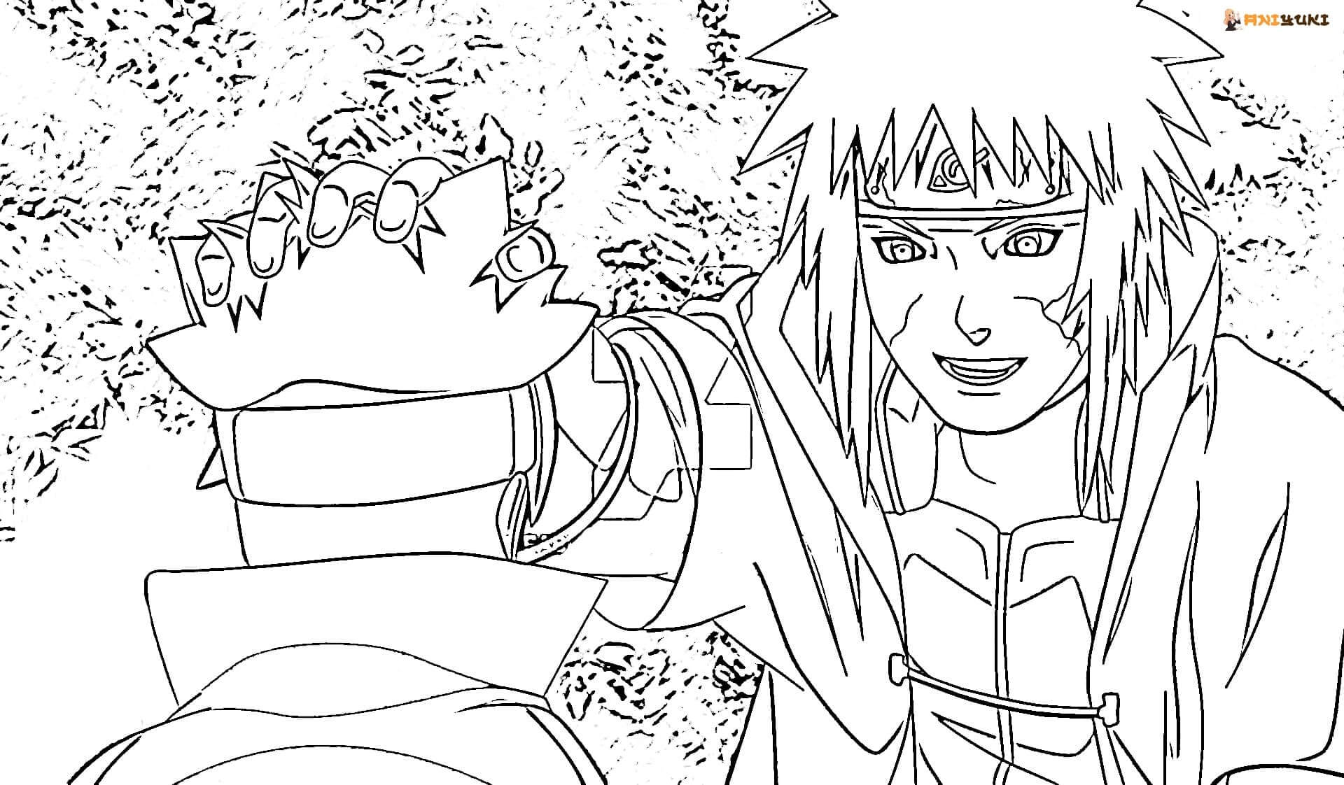 Minato con Naruto