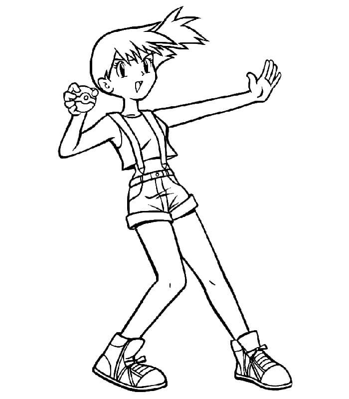Misty con Pokebola