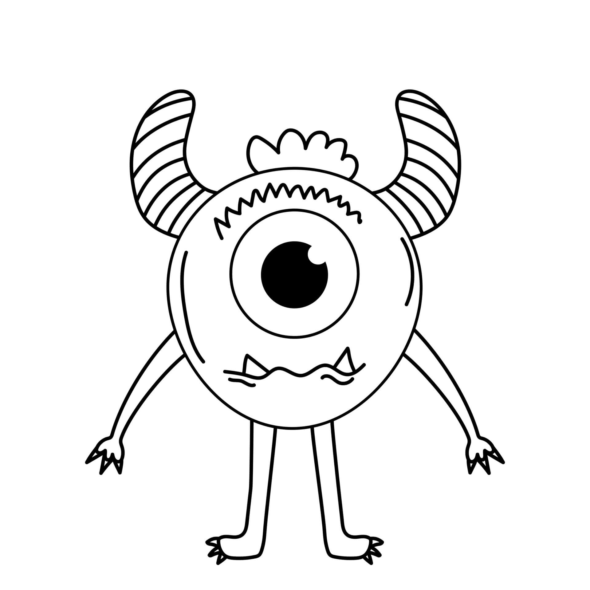Monstruo Lindo con Ojo Grande