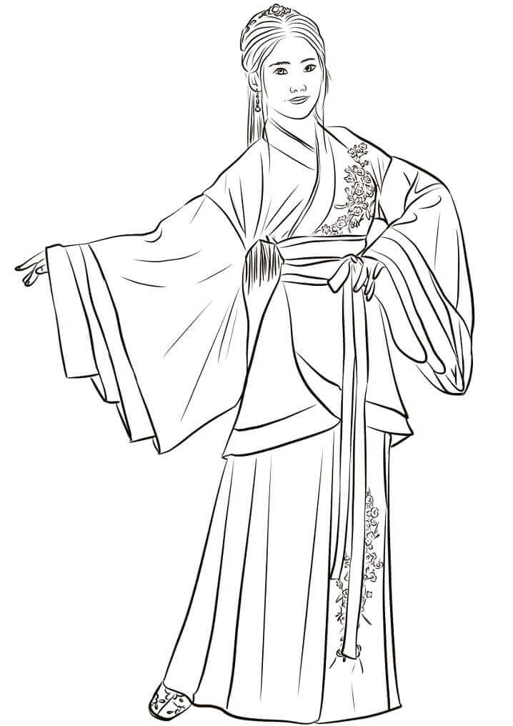 Mujer China en Hanfu
