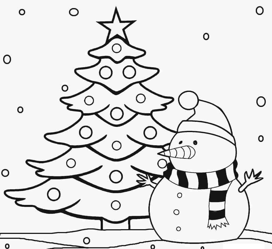 Muñeco de nieve Árbol de Navidad