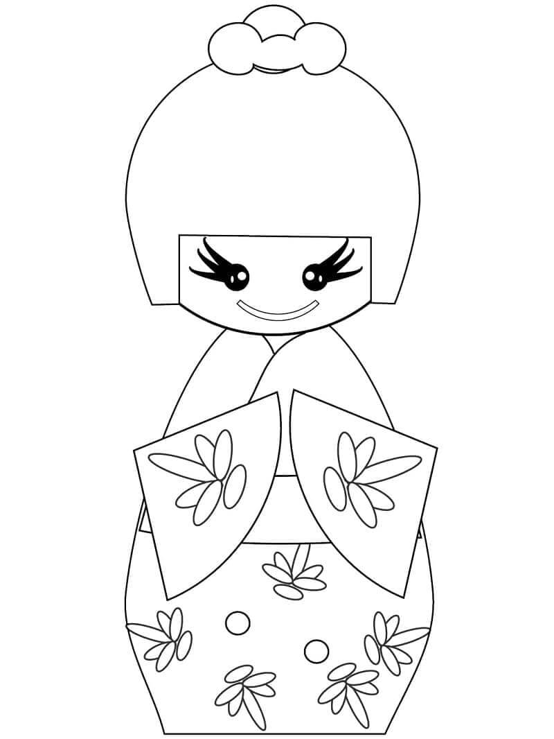Muñeca Kokeshi