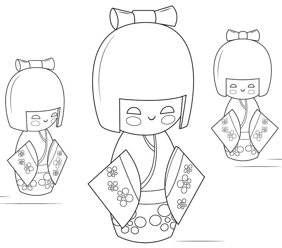 Muñecas Kokeshi