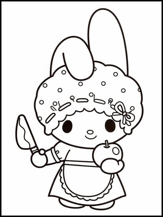 My Melody Mama Página Para Colorear