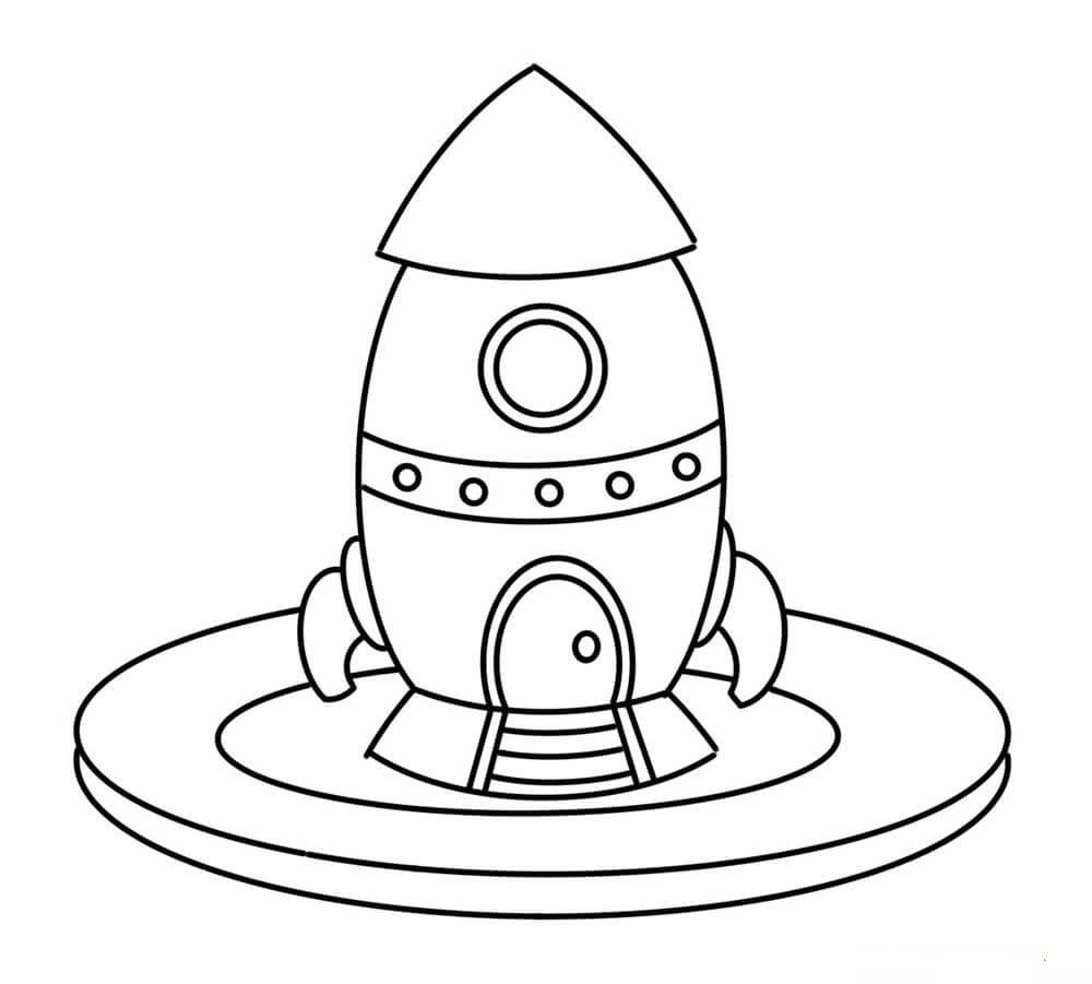 Nave Espacial de Dibujos Animados