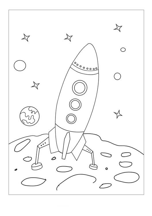 Nave Espacial en la Luna
