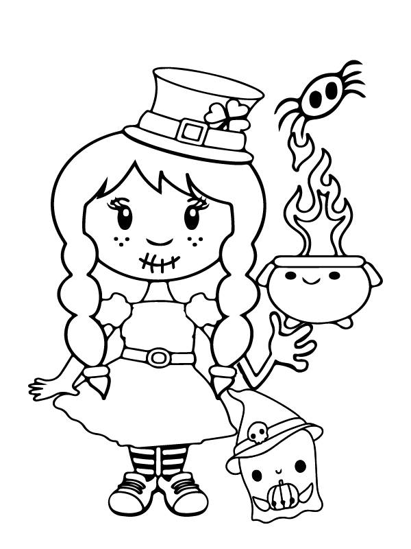 Niña Aterradora Halloween Preescolar
