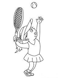 Niña jugando Tenis