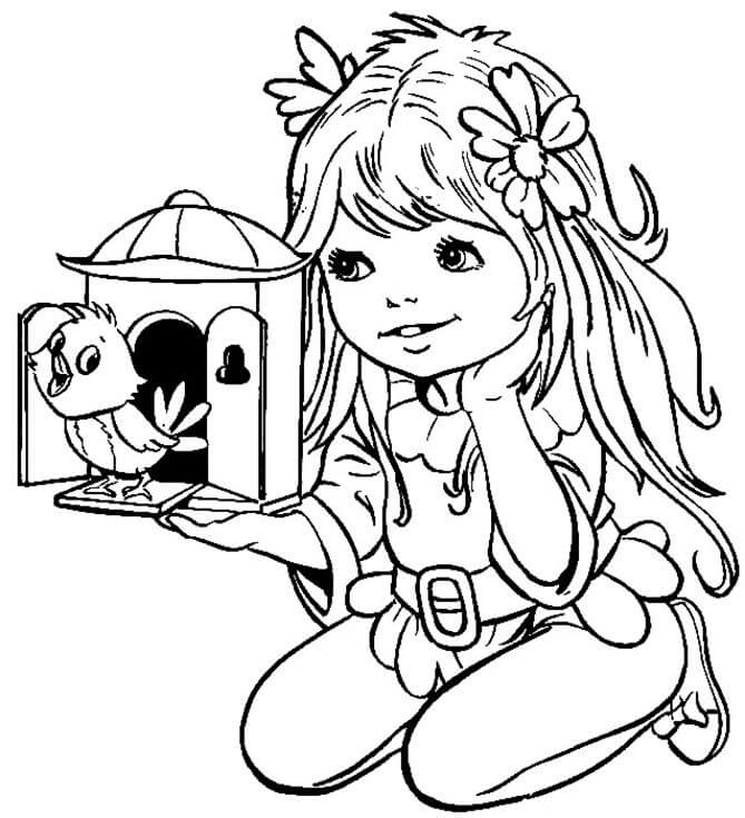 Niña y Pájaro