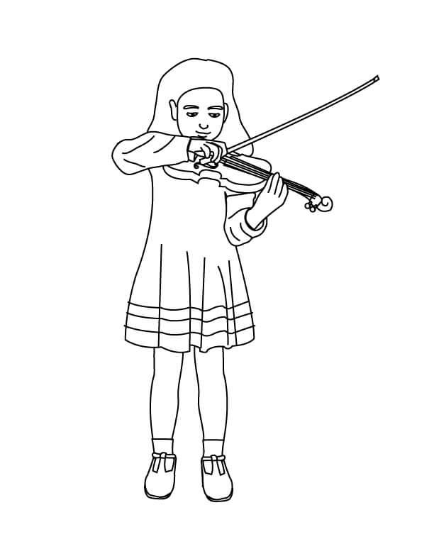 Niñas Tocar el Violín
