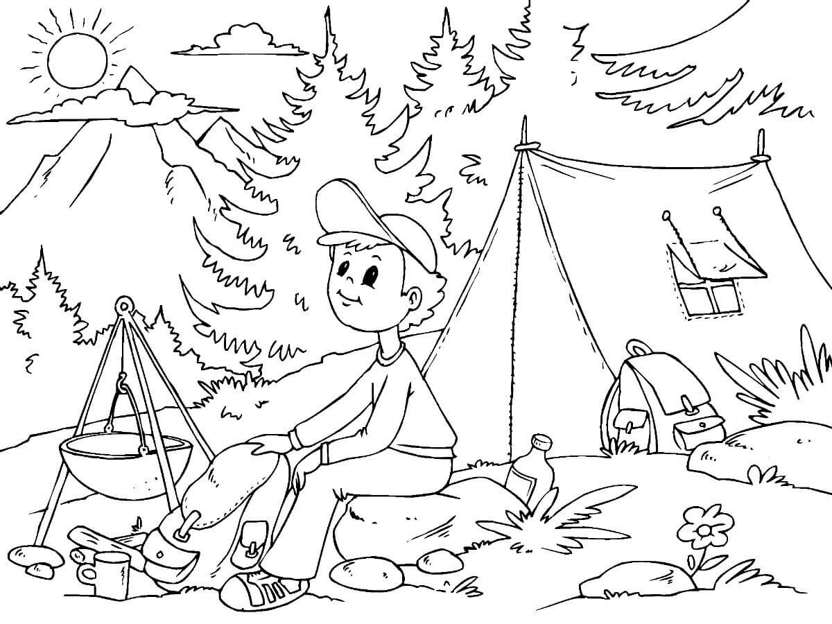 Niño Acampar