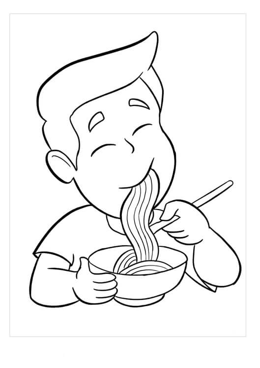 Niño Comiendo Pasta