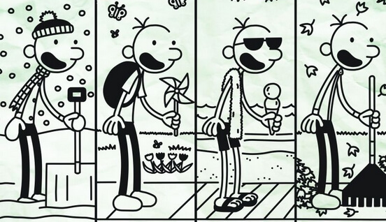 Niño Wimpy con Paisaje