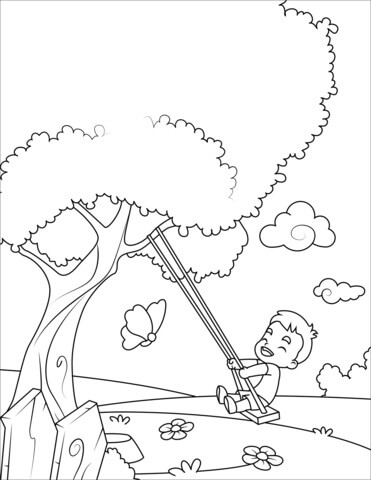 Niño pequeño Balanceo