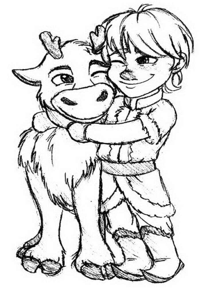 Niños Kristoff y Sven